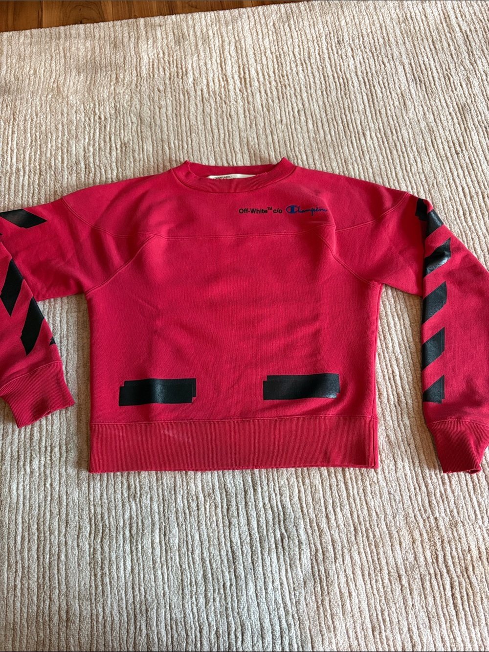 Off-White x Champion Crewneck Sweatshirt XXS/XS